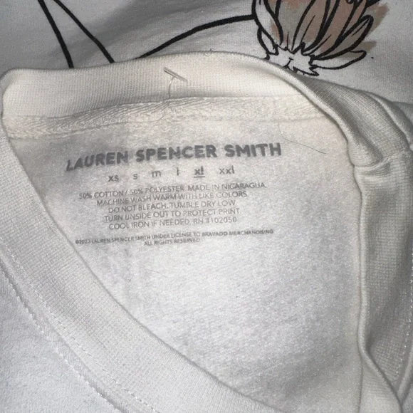 Lauren Spencer Smith Flowers tour sweatshirt XL - Picture 5 of 6